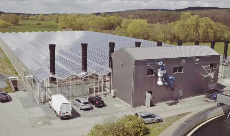 Huber Bayreuth - sludge drying greenhouse construction - Deforche - Hedafor 