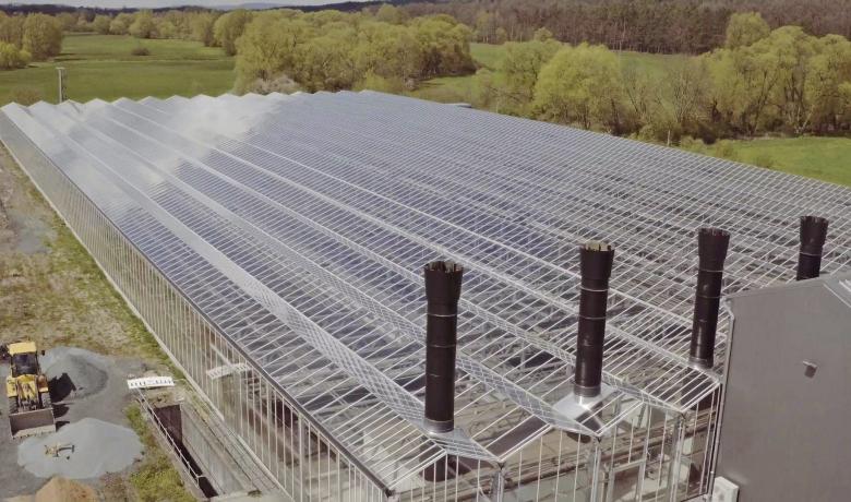 Huber Bayreuth - sludge drying greenhouse construction - Deforche - Hedafor 